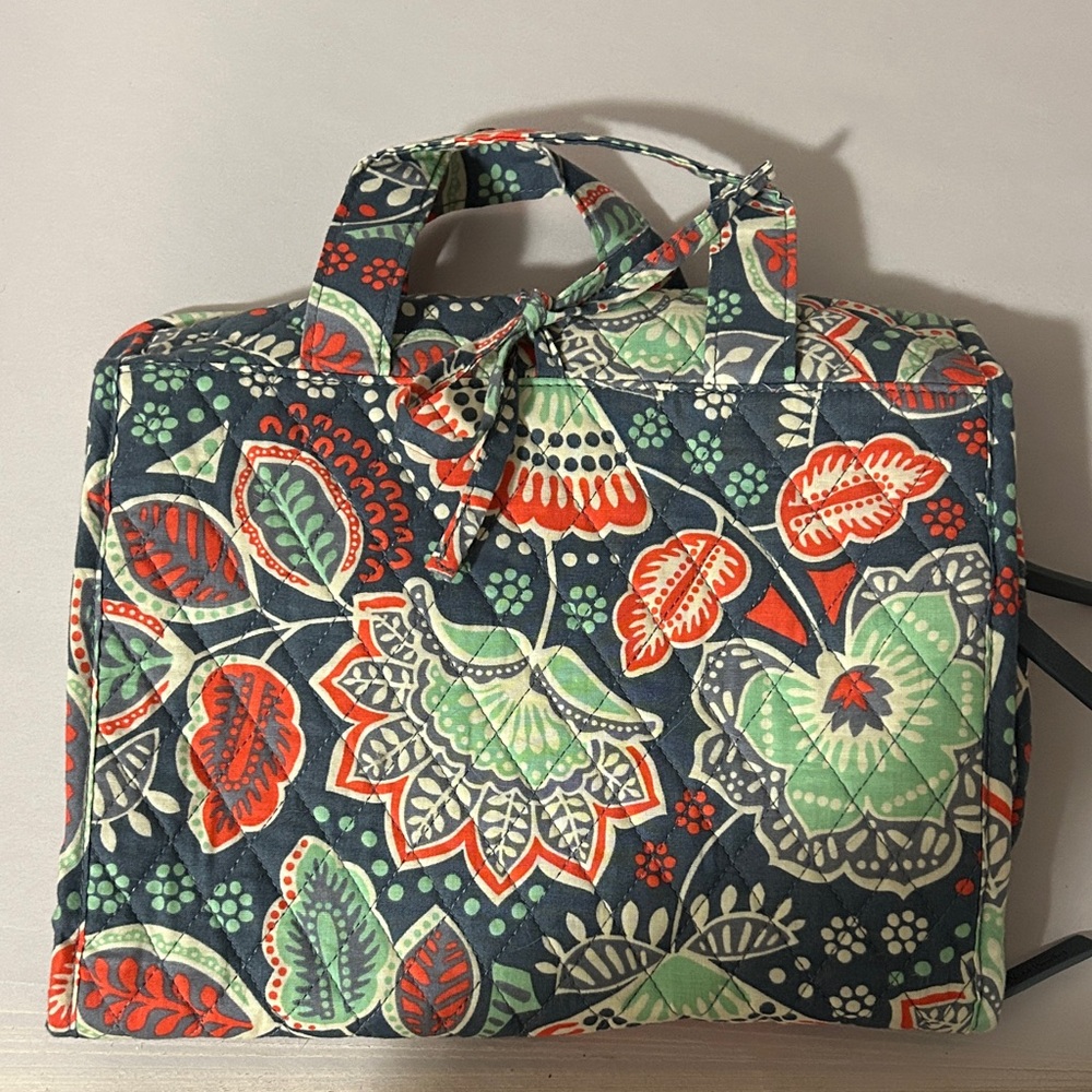 Vera Bradley Floral Hanging Organizer - Red, Green, Blue - Picture 5 of 5